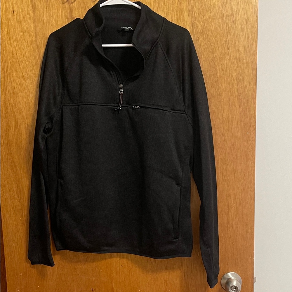 George Black Zip Up Sweater for Men